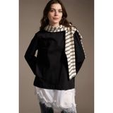 Defacto Regular Fıt Dantel Detaylı Tunik H0910AX26SM, 3XL, Siyah
