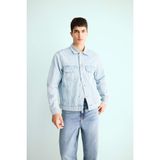 DeFacto Regular Fit Denim Ceket Mavi, M, F4741AX25AU, Mavi-NM39, Erkek