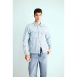 DeFacto Regular Fit Denim Ceket, XL, F4741AX25AU, Mavi-NM39, Erkek