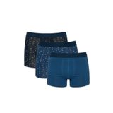 DeFacto Regular Fit Desenli 3'lü Boxer, 3XL, G9368AX26SP, Lacivert-NV135, erkek