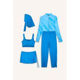 Defacto Regular Fıt Desenli 5li Burkini Mayo G9525ax26hsbe168 Mavi-be168