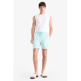 DeFacto Regular Fit Desenli File Astarlı Kısa Boy Deniz Şortu E0977AX25HS