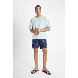 DeFacto Regular Fit Desenli File Astarlı Kısa Boy Deniz Şortu M8344AZ24HS - Lacivert-NV256