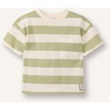 DeFacto Regular Fit Desenli Kısa Kollu Tişört Erkek Bebek G8047A526SM - Ekru-ER118 - 5 - 6 Yaş