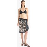 DeFacto Regular Fit Desenli Şifon Pareo E8218AX25HS - Siyah-BK27 - Standart