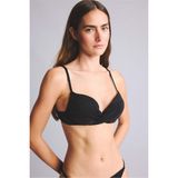 DeFacto Regular Fit Desenli Siyah Bikini Üstü E1539AX26SM - Siyah-BK81 - XL