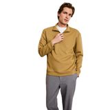 DeFacto Regular Fit Dik Yaka Sweatshirt, XL, F9855AX26SP, Haki-KH502, erkek