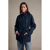 DeFacto Regular Fit Dik Yaka Trençkot, S, Regular Fit Dik Yaka Trençkot, Lacivert-NV215, Kadın