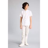 DeFacto Regular Fit Düz Paça Gabardin Pantolon Erkek Çocuk, 7-8 Yaş, G8009A826SP, Gri-GR492, Erkek Çocuklar