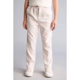 DeFacto Regular Fit Düz Paça Keten Karışımlı Pantolon Erkek Çocuk H3485A826SM - Ekru - 8 - 9 Yaş