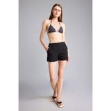 DeFacto Regular Fit Elastik Bel Siyah Kısa Deniz Şortu T5639AZ26SM - 3XL - Siyah-BK27