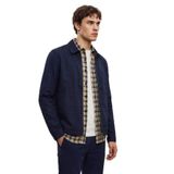 DeFacto Regular Fit Fermuarlı Keten Karışımlı Mont, 2XL, Regular Fit Fermuarlı Keten Karışımlı Mont, Lacivert-NV64, Erkek