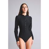 DeFacto Regular Fit Fermuarlı Siyah Yüzücü Mayo D0488AX26SM - Siyah-BK81