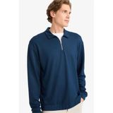DeFacto Regular Fit Fermuarlı Sweatshirt, XL, G7492AX25AU, Lacivert-NV64, erkek