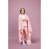 DeFacto Regular Fit Fitilli Kaşkorse Şort Tişört 2'li Pijama Takımı Kız Çocuk H5705A826SM - Ekru-ER233 - 9 - 10 Yaş