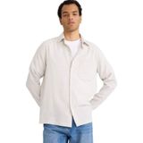 DeFacto Regular Fit Flanel Uzun Kollu Gömlek, S, E801GY116134, Açık Gri, Erkek