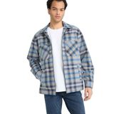DeFacto Regular Fit Flanel Uzun Kollu Gömlek, S, E9973AX25AU, Lacivert-NV175, Erkek