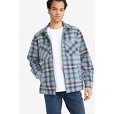 DeFacto Regular Fit Flanel Uzun Kollu Gömlek, XL, E9973AX25AU, Lacivert-NV175, Erkek