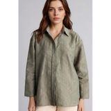 Defacto Regular Fıt Floral Uzun Kollu Tunik H0592ax26spkh440 Haki-kh440