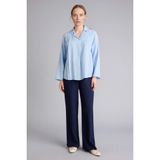 DeFacto Regular Fit Gofre Dokulu Pantolon, 38, H0551AX26SP, Lacivert-NV31, Kadın