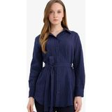DeFacto Regular Fit Gofre Dokulu Tunik G8505AX26SP - Lacivert-NV31