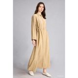 DeFacto Regular Fit Gömlek Yaka Uzun Kollu Maxi Elbise H5339AX26SM - Haki - 38
