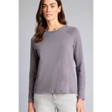 DeFacto Regular Fıt Gri Kadın Uzun Kollu T-shirt G8523AX/GR312