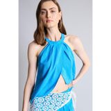 DeFacto Regular Fıt Halter Yaka Modal Kolsuz Açık Mavi Bluz H5343AX26SM