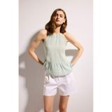 Defacto Regular Fıt Halter Yaka Müslin Kolsuz Bluz H5972ax26smgn1093 Yeşil-gn1093