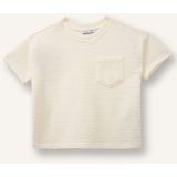 DeFacto Regular Fit Jakarlı Kısa Kollu Tişört Erkek Bebek H3747A526SM - Ekru-ER105 - 2 - 3 Yaş