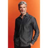 DeFacto Regular Fit Jean Uzun Kollu Gömlek, S, B1878AX23AU, Antrasit, Erkek