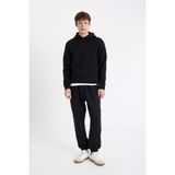 Defacto Regular Fit Jogger Eşofman Altı Fermuar Cepli Lastikli Paça, M, Y5511AZ24AU, Siyah, Erkek