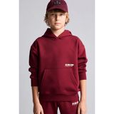 DeFacto Regular Fit Kapüşonlu Baskılı Kanguru Cepli Kalın Kumaş Sweatshirt Erkek Çocuk H9682A826WN - Bordo-BR248 - 9 - 10 Yaş