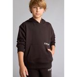 DeFacto Regular Fit Kapüşonlu Baskılı Kanguru Cepli Kalın Kumaş Sweatshirt Erkek ÇOCUK H9682A826WN - Kahve-BN338 - 13 - 14 Yaş