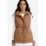 Defacto Regular Fit Kapüşonlu Fermuarlı Beli Lastikli Şişme Yelek E8592ax25aubn561 Kahve