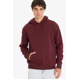 Defacto Regular Fit Kapüşonlu İçi Yumuşak Tüylü Bordo Erkek Sweatshirt X8283az/br230 Bordo