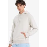 DeFacto Regular Fit Kapüşonlu İçi Yumuşak Tüylü Kanguru Cepli Basic Düz Sweatshirt, L, X8283AZ25AU, Bej, erkek