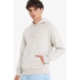 DeFacto Regular Fit Kapüşonlu İçi Yumuşak Tüylü Kanguru Cepli Basic Düz Sweatshirt, M, X8283AZ25AU, Bej, erkek