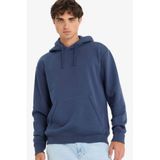 DeFacto Regular Fit Kapüşonlu İçi Yumuşak Tüylü Kanguru Cepli Basic Düz Sweatshirt, S, X8283AZ, NAVY, erkek