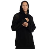 DeFacto Regular Fit Kapüşonlu Kroşe Delikli Triko Sweatshirt, S/M, C0012AX23WN, Siyah-BK81, erkek