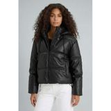 Defacto Regular Fit Kapüşonlu Polar Astarlı Suni Deri Mont F2142ax25wnbk27 Siyah-bk27