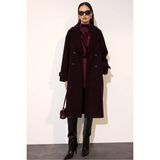 DeFacto Regular Fit Kaşe Kaban F1197AX26SP - M - Bordo-BR444