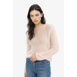 DeFacto Regular Fit Kayık Yaka Basic Düz Triko Kazak E6997AX25SPER105 Ekru