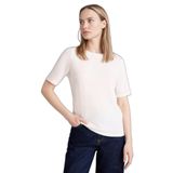 DeFacto Regular Fit Kayık Yaka Ribana Tişört Ekru, M, G9270AX26SP, Ekru-ER105, Kadın