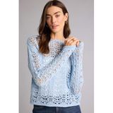 Defacto Regular Fit Kayık Yaka Triko Kazak, Xl, F7079AX26SP, Mavi-BE520, Kadın