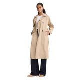 DeFacto Regular Fit Kemerli Cepli Trençkot, S, Regular Fit Kemerli Cepli Trençkot, Bej-BG501, Kadın