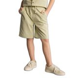 DeFacto Regular Fit Keten Karışımlı Erkek Çocuk Şort, 8-9 Yaş, H3488A826HS, Yeşil-GN740, Erkek Çocuk