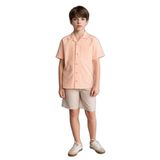 DeFacto Regular Fit Keten Karışımlı Erkek Çocuk Şort, 8/9 Yaş (134cm), H3488A826HS, Bej, Erkek Çocuk