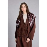 DeFacto Regular Fit Keten Karışımlı Kahverengi Kimono I1780AX26HS - Kahve-BN330
