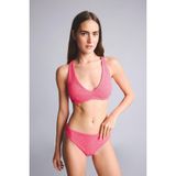 DeFacto Regular Fıt Kırışık Dokulu Kumaş Kapalı Beyaz Bikini Altı G5349AX26SM